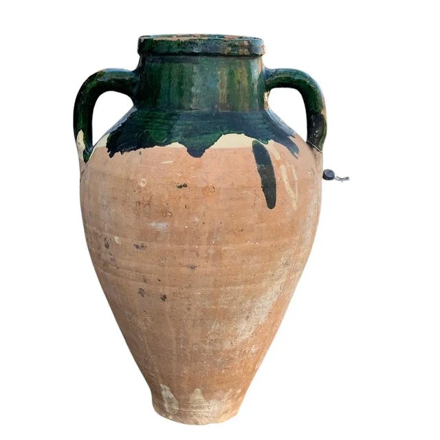 Vintage Turkish Terracotta Oil Jar For Sale In Los Angeles - Image 6 of 6