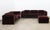 Cassina duc complete living room set in original burgundy velvet, designed in the 1970s by mario bellini it consists of...