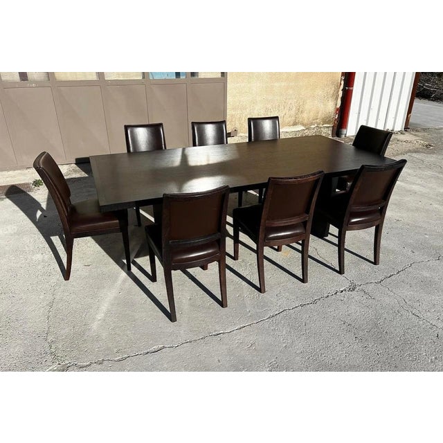 B&B Italia Maxalto Simposio Wenge Dining Table 290 For Sale - Image 4 of 6