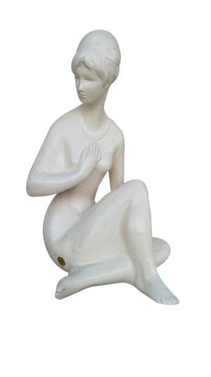Mid-Century South Bohemian Jihokera Bechyne Sculpture attributed to Bohumil Kokrda