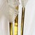 Art Deco Sculptural Acrylic and Brass Torchiere Floor Lamp With Calla Lily-Inspired Shades For Sale In Miami - Image 6 of 12