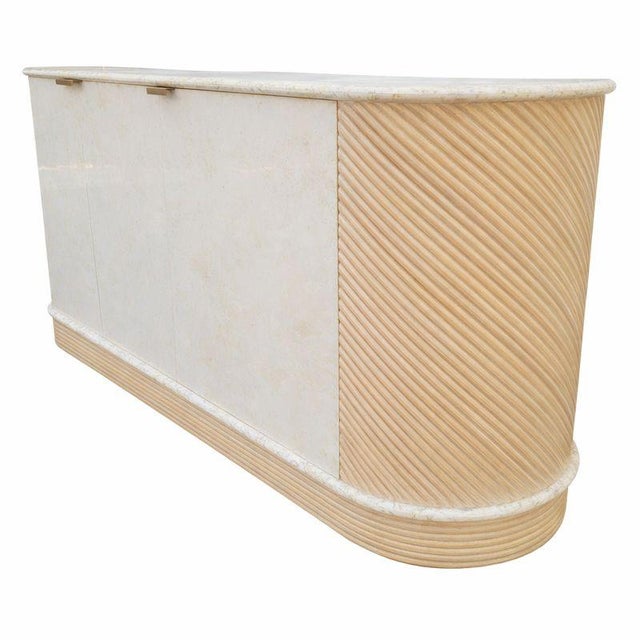 Casa Bique Neoclassical Credenza With Marble Top, 1988–91 For Sale In Raleigh - Image 6 of 9