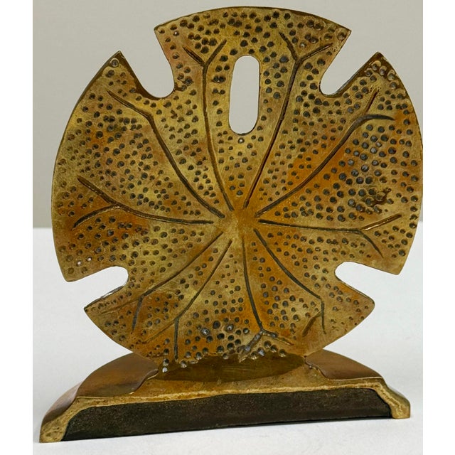 Brass Sand Dollar Bookend* For Sale - Image 4 of 4