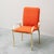 Chairs in Gold Metal and Orange Fabric, 1970s, Set of 4 For Sale - Image 3 of 12