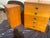 Wood Mid-Century Modern Minimalist Blonde Ash 5-Drawer & Matching 4-Drawer Tall Nightstand Set - Built With Atlas Plywood Components in the Style of Mengel For Sale - Image 7 of 18