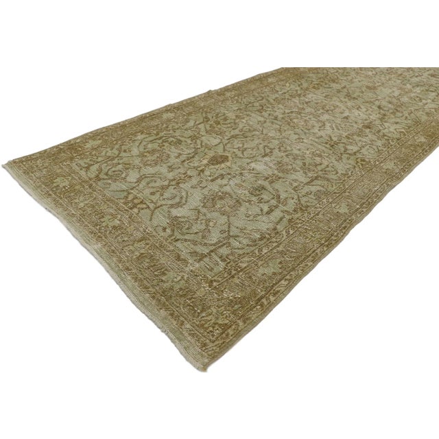 Shabby Chic Antique Persian Malayer Runner - 02'11 X 13'04 For Sale - Image 3 of 10