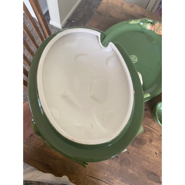 1960s Fitz and Floyd Giardino Faience Tureen Ladle and Platter Signature Series Limited Edition of 1200 For Sale - Image 16 of 17