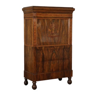 Empire Secretaire in Walnut For Sale