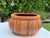 Vintage Rattan Cachepot With Decorative Wood Trim For Sale - Image 4 of 12