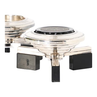 1920s Deco Caviar Server - Silver Plate by Petrossian For Sale