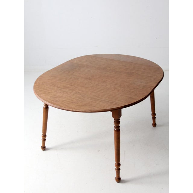 Mid-Century Dearborn Co Drop Leaf Dining Table With Extensions For Sale - Image 15 of 16