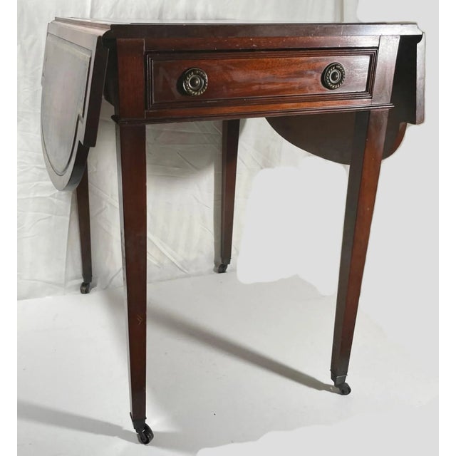 Vintage Mahogany Pembroke Table, Gordon’s Fine Furniture, Inc. For Sale - Image 12 of 13
