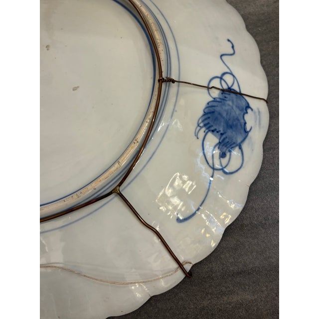 1920s Large Japanese Imari Wall Plate, 1920s For Sale - Image 5 of 12
