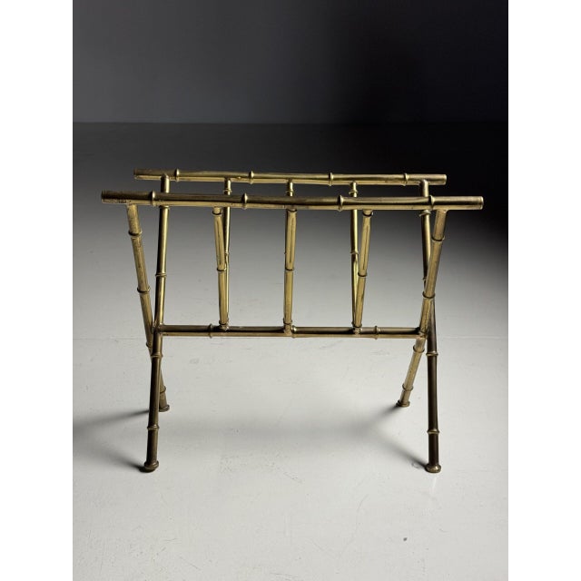Faux Bamboo Magazine Rack For Sale - Image 6 of 16
