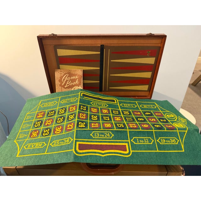 Traditional Vintage Lowe Suitcase Game Set With Multiple Games. For Sale - Image 3 of 6