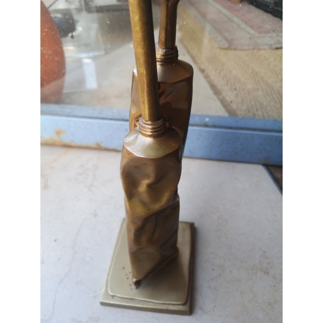 Fernandez Arman, Tubes Sculpture, 1990s, Gold Painted Bronze For Sale - Image 17 of 18