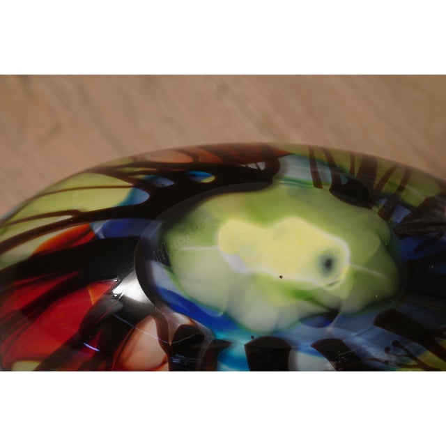 Mid-Century Murano Murrina Art Glass Vase, 1980s For Sale - Image 6 of 9