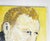Contemporary oil on canvas portrait painting of man with yellow background by K. C. Bacon (1948-2026) Washington. Signed,...