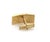 Contemporary Mid 20th Century Pair of Fancy Long Link 14k Yellow Gold Cufflinks For Sale - Image 3 of 4