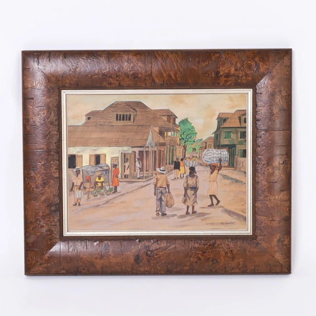 Two Vintage Haitian Watercolors on Paper by D. Duclair For Sale In West Palm - Image 6 of 10
