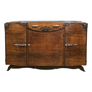 Art Deco Mahogany Credenza, 1930s For Sale