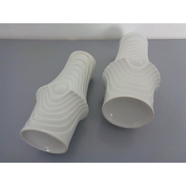 Ceramic Space Age Op Art Vases from Royal KPM, 1960s, Set of 2 For Sale - Image 7 of 14