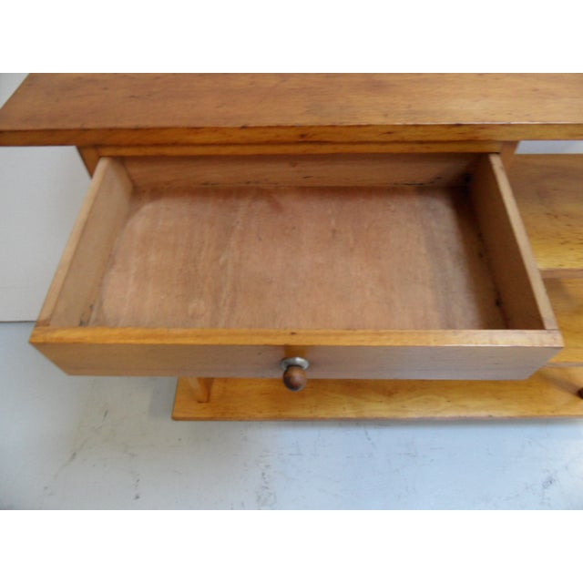 Wood Vintage Open Bookcase in Wood, 1950s For Sale - Image 7 of 16