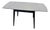 Mid-Century Modern Space Age Black & White Formica Draw Leaf Extending Dining Table For Sale