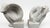 A sculptural pair of abstract nude female bookends by Austin Productions, each depicting a crouching female figure...