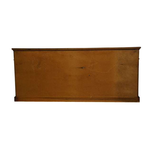 Late 20th Century Henredon Furniture Solid Walnut Traditional Style 70" Breakfront Buffet Credenza 7320-21 - Bordeaux Finish For Sale - Image 12 of 15