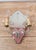 Large Venetian-Style Mirror and Glass Wall Sconce, 1950s For Sale - Image 12 of 12