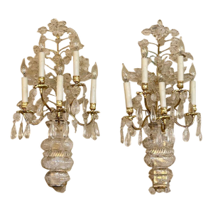 Fine Pair of Maison Bagues Manner Wall Sconces