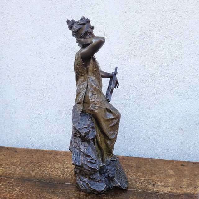 Villanis, E. Villanis, Melody, 19th Century, Bronze For Sale - Image 15 of 18
