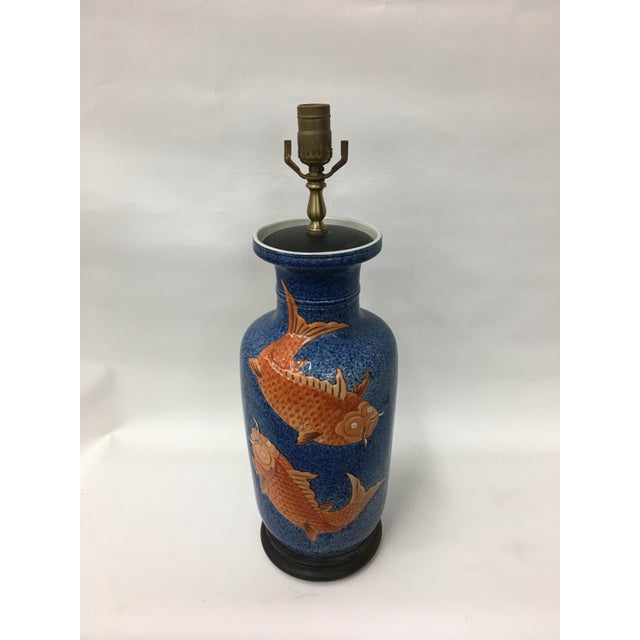 Ming Dynasty Vase Lamp With Prosperity Goldfish Chairish