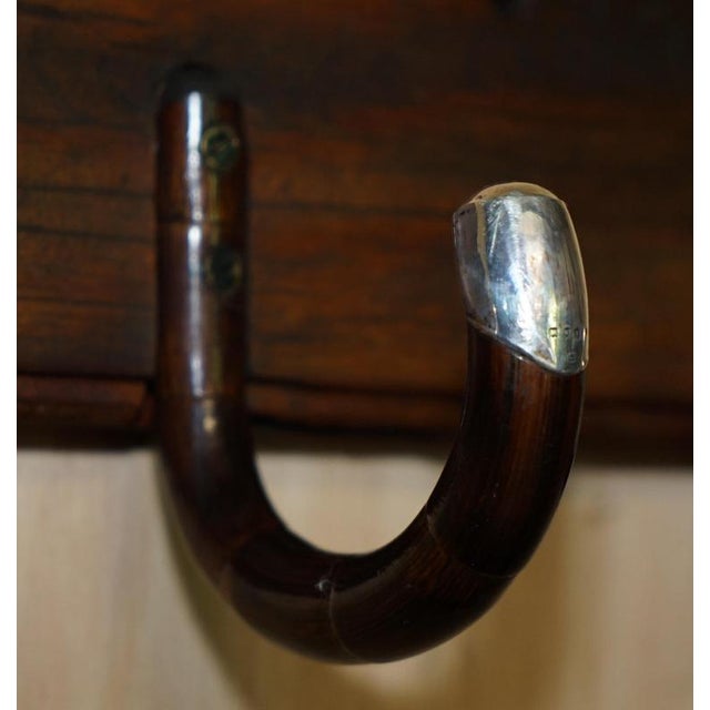 Antique Victorian Sterling Silver Coat Rack For Sale - Image 6 of 14