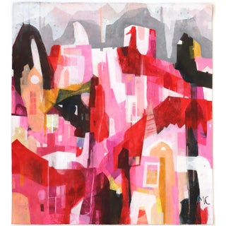 "Valentine" Contemporary Abstract Acrylic Painting by Maria C. Bernhardsson For Sale