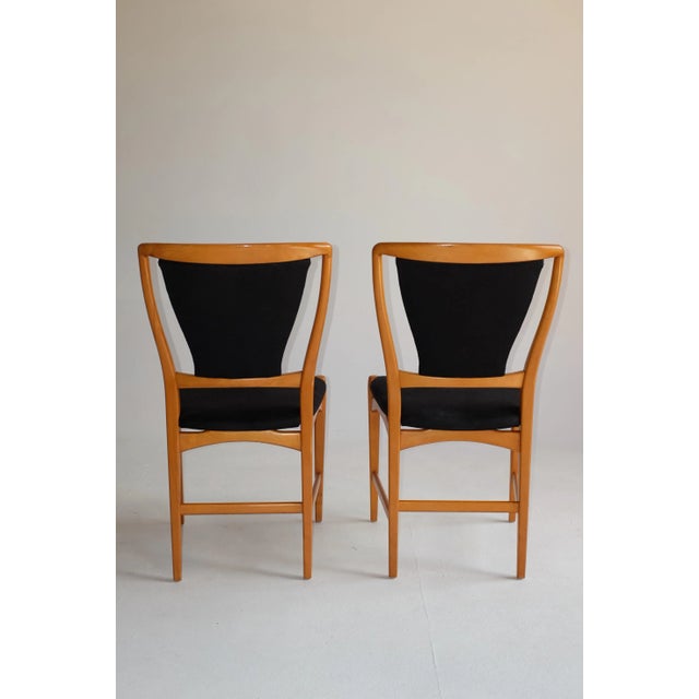 David Rosén 1950s Set of 4 Swedish Dining Chairs For Sale - Image 4 of 10
