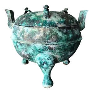 15th Century Figurative Han Dynasty Bronze Pot