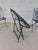 Vintage French Style Wrought Iron Outdoor Dining Bistro 3 Piece Set "A" For Sale - Image 13 of 14