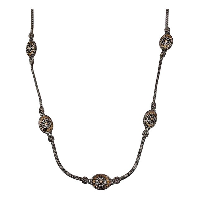J Hardy Jaisalmer 18k Sterling Silver Necklace For Sale