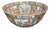 Large 19th Century Chinese Export Rose Medallion Porcelain Bowl For Sale