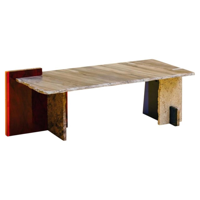 MB Coffee Table II in Reclaimed Natural Stone by Nerinea For Sale - Image 9 of 9