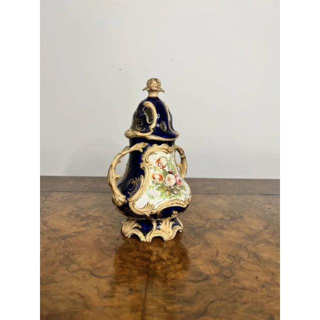 Antique Samuel Alcock Pot Pourri Vase and Cover, 1840s For Sale - Image 3 of 5