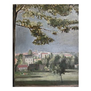 Eugène Louis Martin, The Villa, 1946, Oil on Canvas, Framed For Sale
