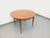 Vintage Scandinavian Style Round Teak Dining Table with Extension, 1960s For Sale - Image 10 of 18