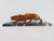 The panther is in very good condition, with minor chips on the four corners of the marble. Length 60 cm. Width 15.5 cm....