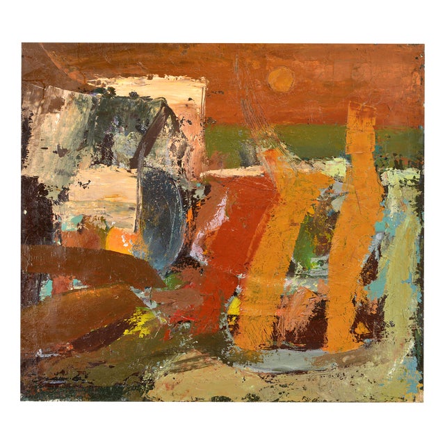 Aleksandr Rodin, City, 1980s, Oil on Canvas For Sale