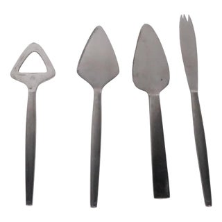 Mid 20th Century Stainless Steel Kalmar Cocktail Barware Set - 4 pcs For Sale