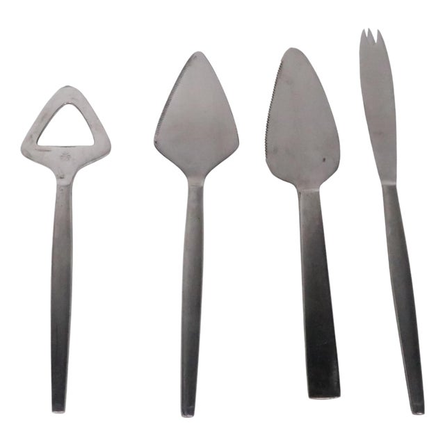 Mid 20th Century Stainless Steel Kalmar Cocktail Barware Set - 4 pcs For Sale