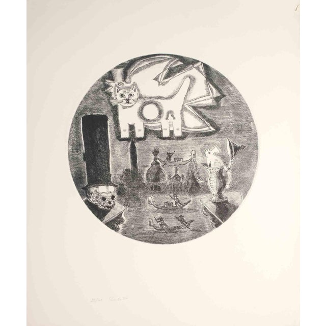 Death in Venice is an artwork realized by Gianpaolo Berto, 1974. Etching, 60 x 50 cm. Edition 34/40, Dated 74' in the...